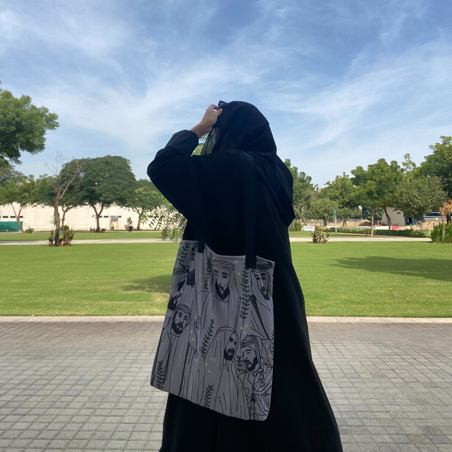 Spacious and durable 45 cm x 48 cm tote bag, perfect for daily use. Made from high-quality fabric, washable, and eco-friendly with a stylish design.