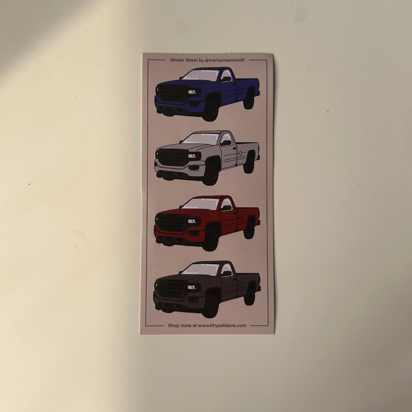 A waterproof vinyl sticker sheet featuring 4 unique, durable, and vibrant stickers, perfect for decorating laptops, phones, water bottles, and more.
