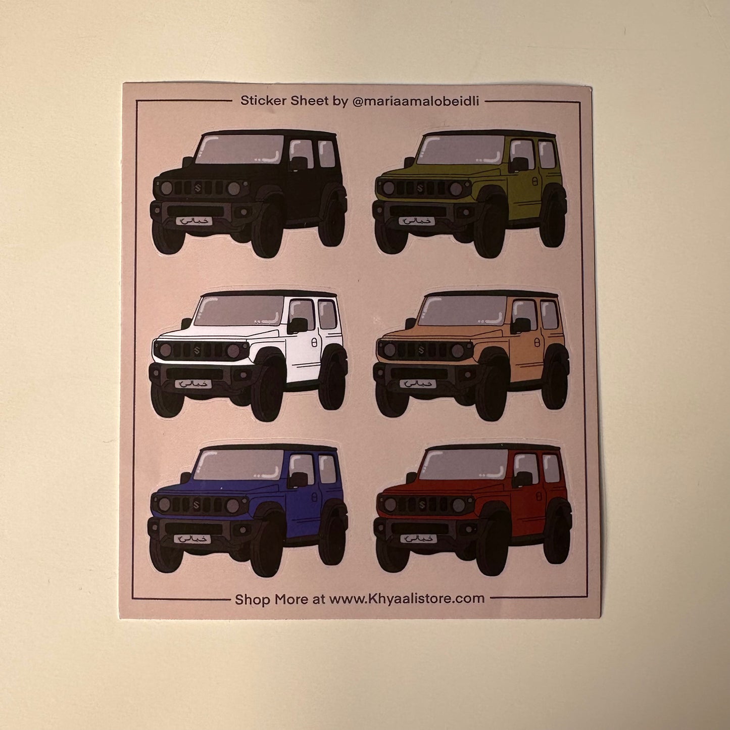 Jimny Sticker Sheet