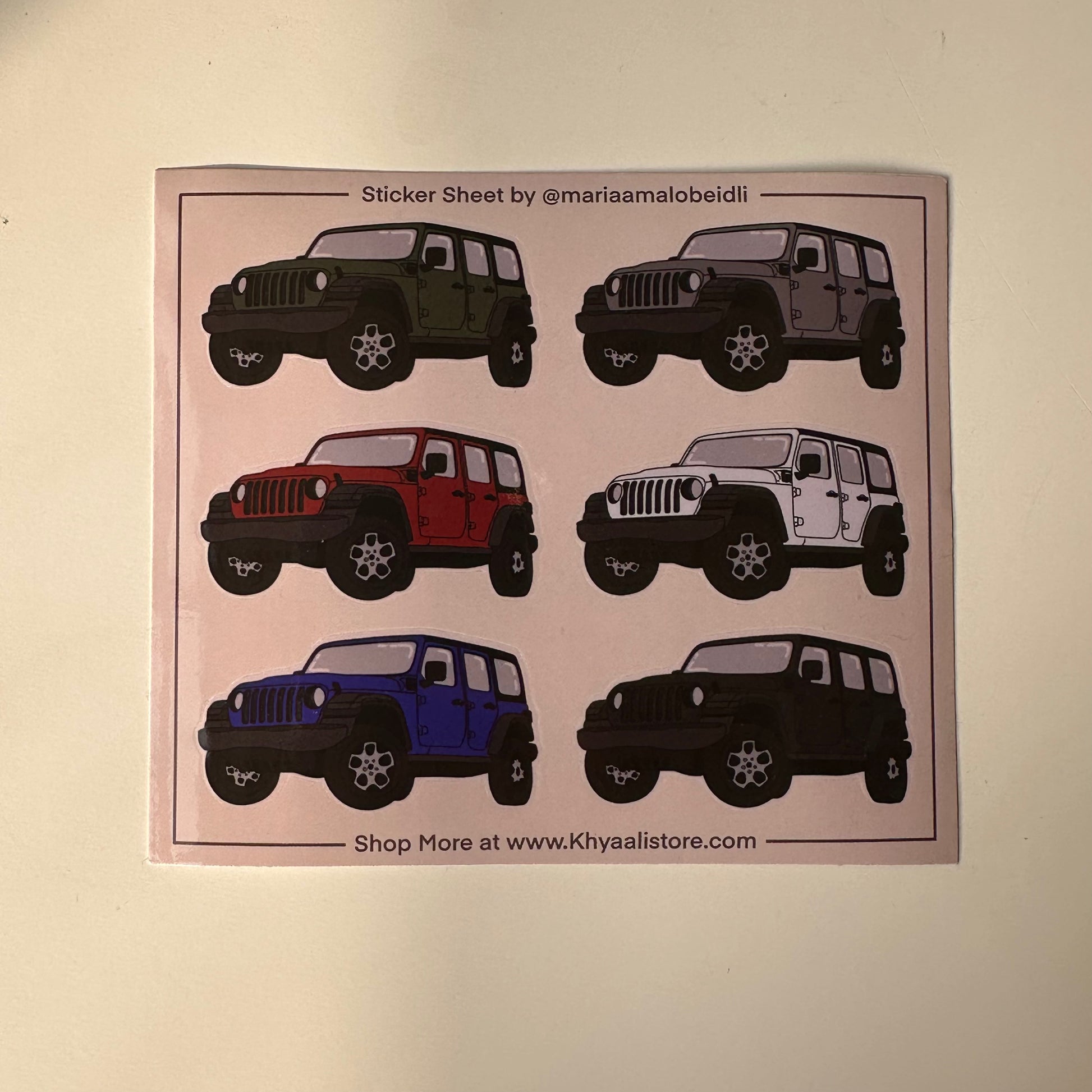 A waterproof vinyl sticker sheet featuring 6 unique, durable, and vibrant stickers, perfect for decorating laptops, phones, water bottles, and more.